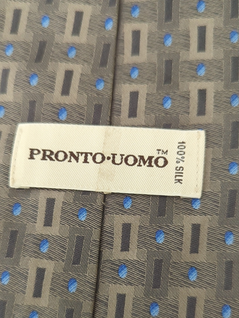 ProntoUomo Men's Silk Tie - Picture 3 of 4